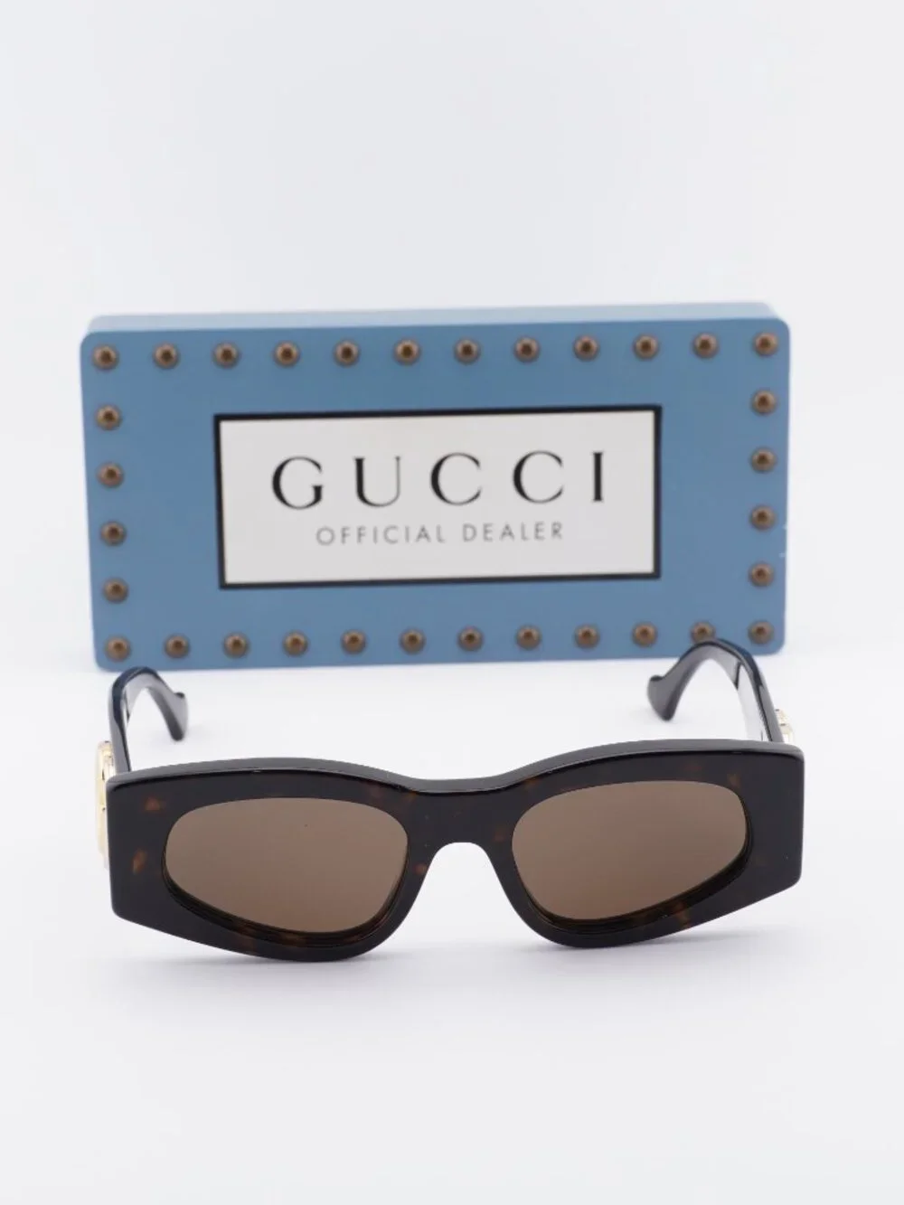 Gucci GG1754S 002 Women Square Sunglasses - Havana / Brown
